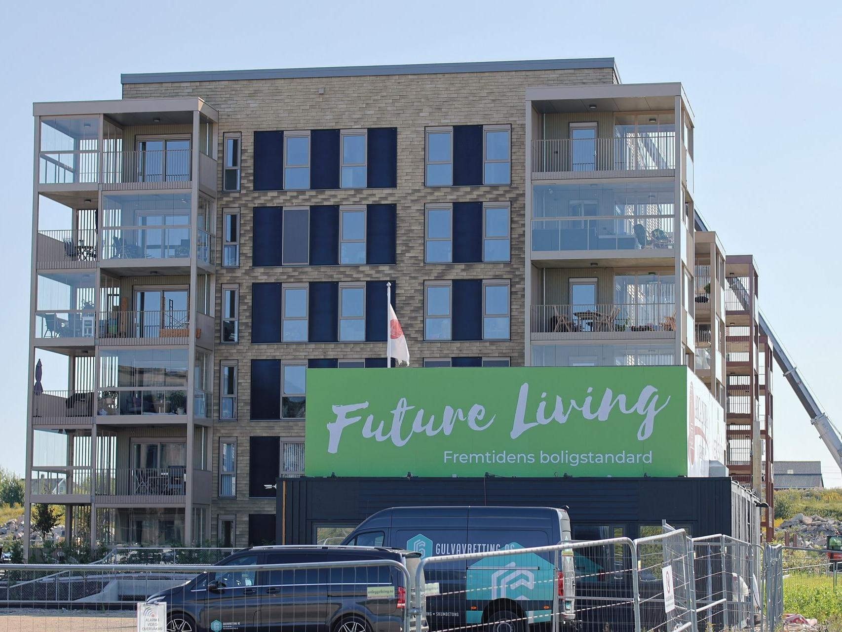 Leilighetsbygg under bygging Future Living i Fredrikstad