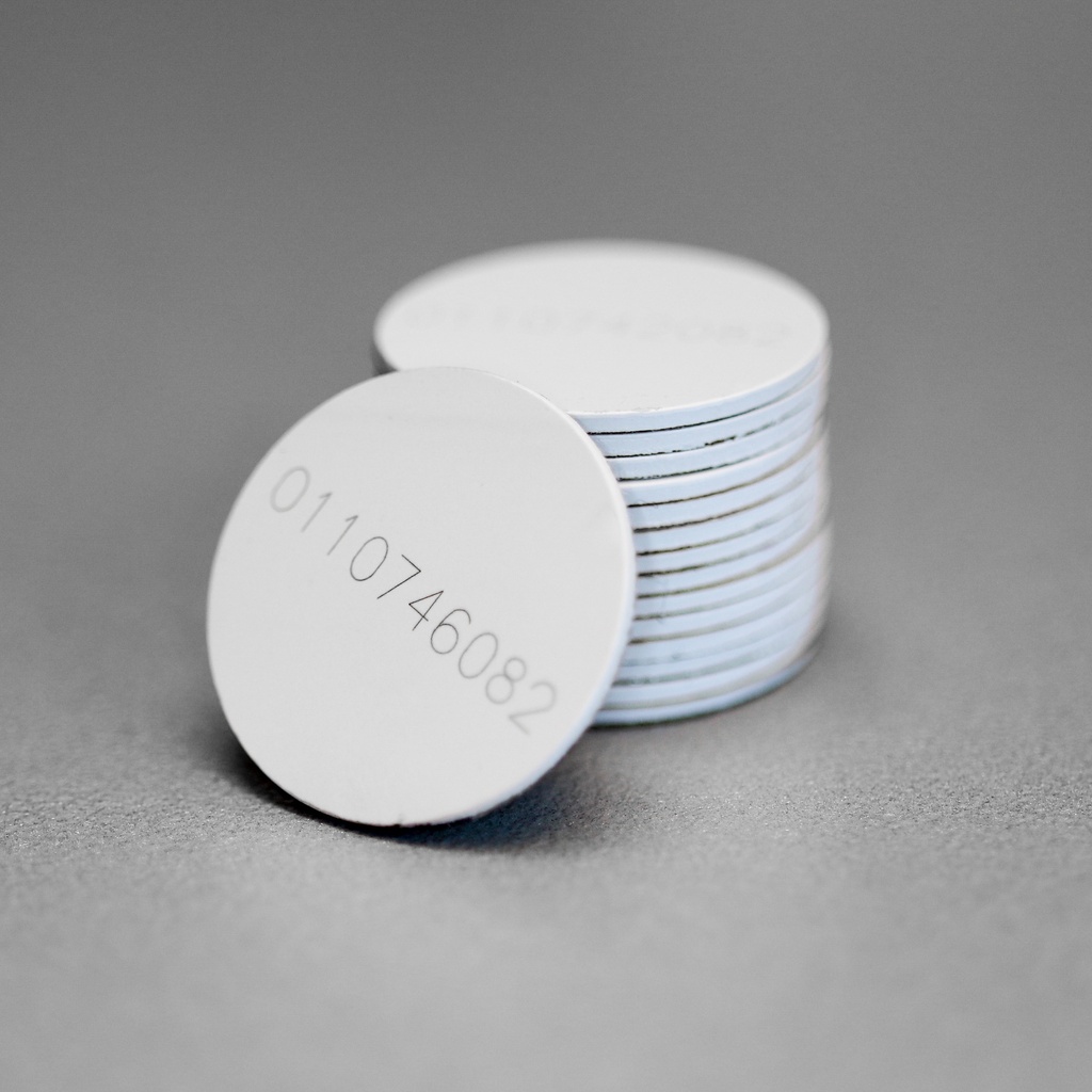 [500220] Nøkkelbrikke Hvit med lim, 3 stk, for elektronisk lås