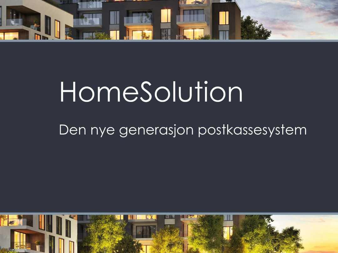 HomeSolution brosjyre smartpostkasser BILDE