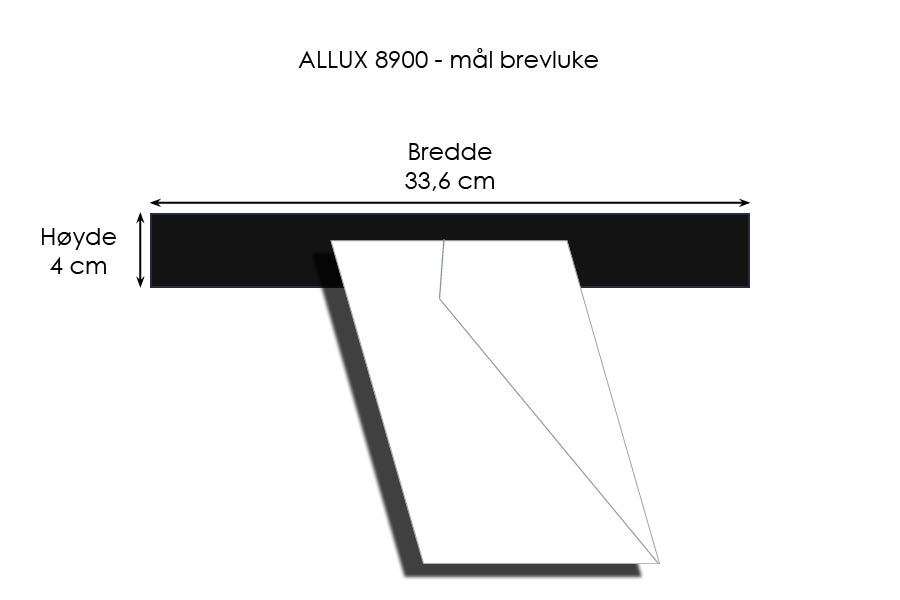 Postkasse Allux 8900, hvit