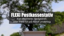 Fot for Flexi stativ, grå (pakke á 2 stk)